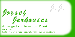 jozsef jerkovics business card