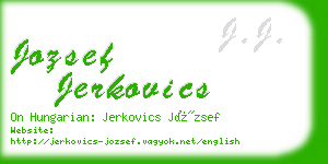 jozsef jerkovics business card